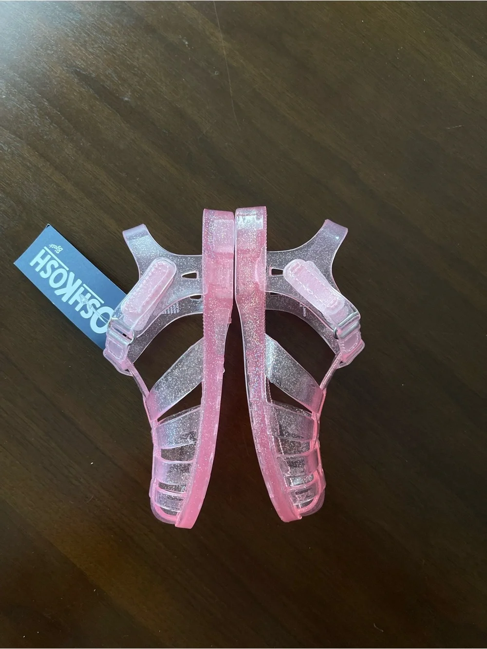 OshKosh B'gosh Sparkle Pink Jelly Sandals